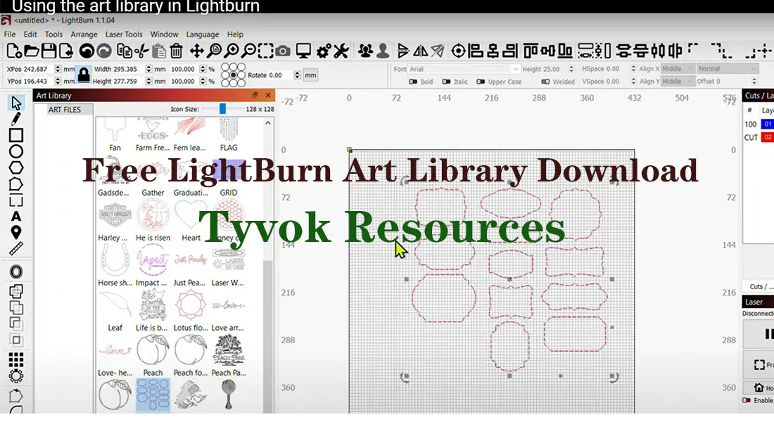 Free LightBurn Art Library Download | Tyvok Resources